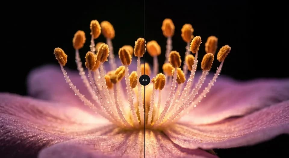 Macro flower image showing fine filaments and warm orange pollen details