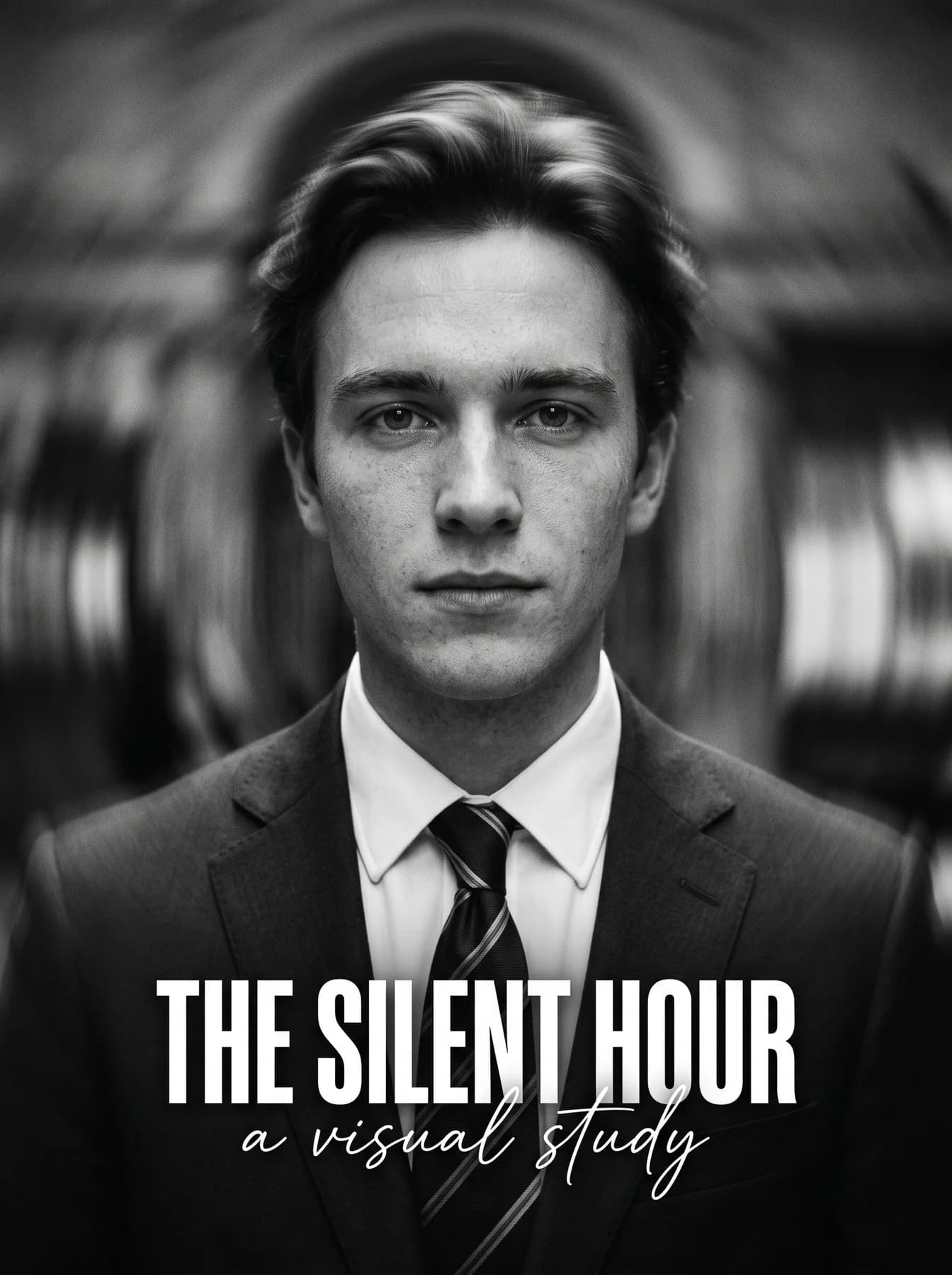 Monochrome editorial portrait