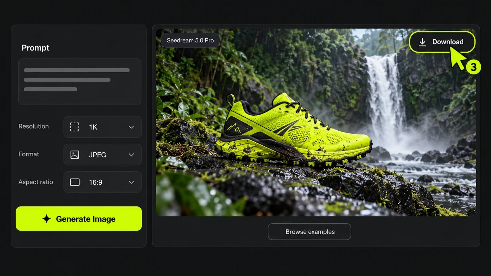 XMK tutorial highlighting the generated image preview and Download button